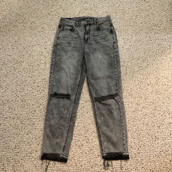 American Eagle acid wash skinny jeans size US6 reg - Picture 1 of 7